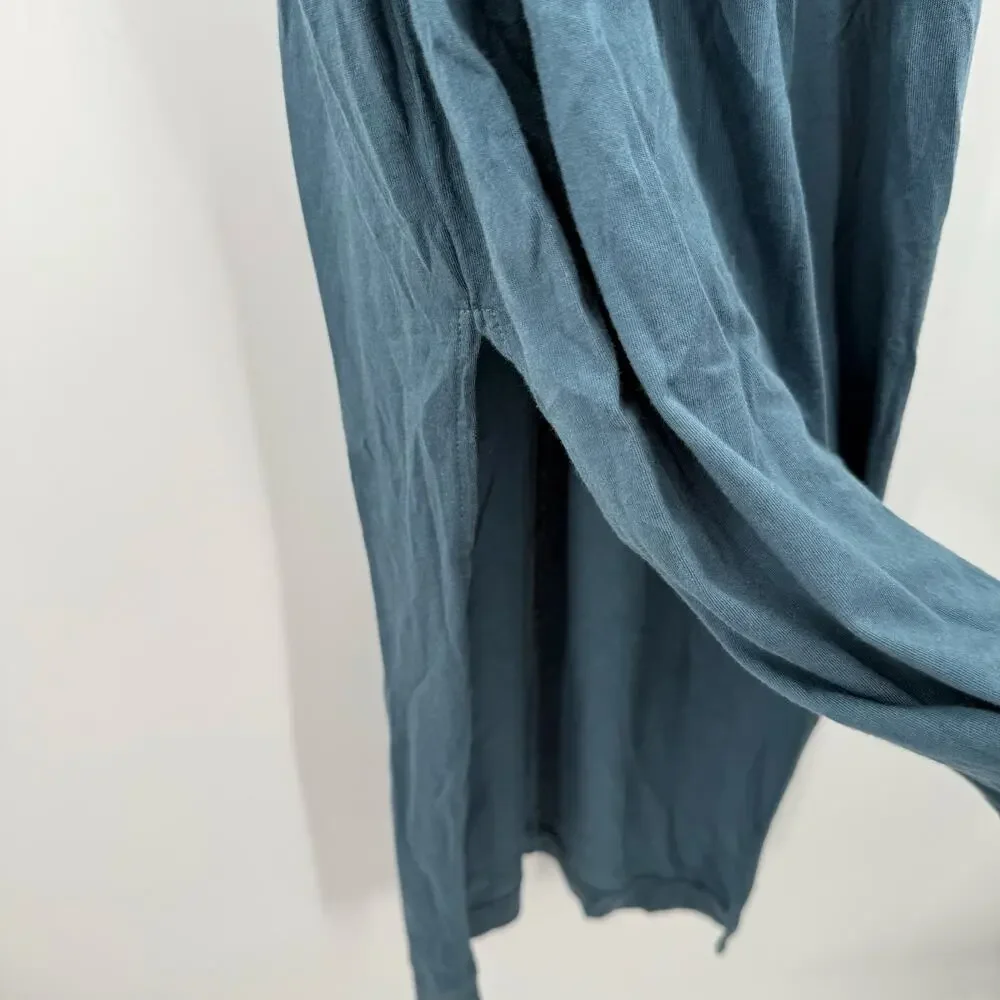 Michael Stars Solange Dress Size Small NEW Tie Waist Maxi Pebble Blue NWOT - Picture 12 of 15